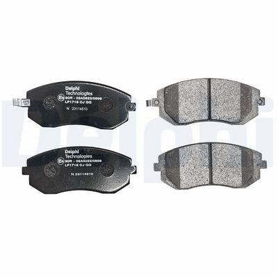 Brake Pad Set, disc brake LP1718