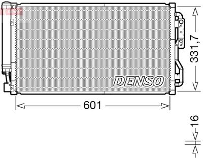 Конденсатор, кондиционер DENSO DCN05105 для BMW 4