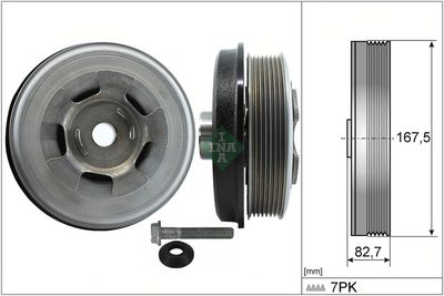 Zestaw koła pasowego, wał korbowy SCHAEFFLER INA 544060120