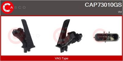 SET PEDALE CONDUCERE CASCO CAP73010GS