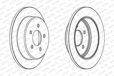 BREMSSCHEIBE FERODO DDF1378 1