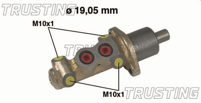 Главный тормозной цилиндр TRUSTING PF200 для PEUGEOT 306