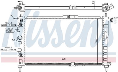RADIATOR RACIRE MOTOR NISSENS 616521 4