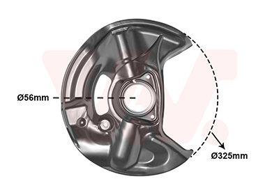 Spritzblech, Bremsscheibe