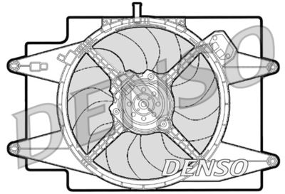 DENSO DER01001 Вентилятор системи охолодження двигуна 