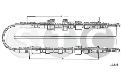 Тросик, cтояночный тормоз STC T481764 для FORD ORION