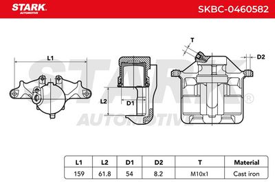 спирачен апарат STARK SKBC-0460582