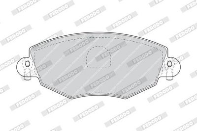 BREMSBELAGSATZ SCHEIBENBREMSE FERODO FDB1425 1
