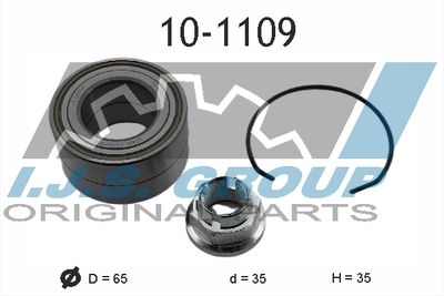 Комплект подшипника ступицы колеса IJS GROUP 10-1109 для RENAULT 11