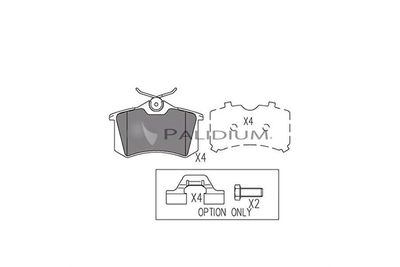 ASHUKI by Palidium P1-1000 Тормозные колодки и сигнализаторы  для RENAULT WIND (Рено Wинд)