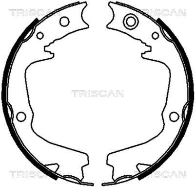 TRISCAN 8100 68002 Тормозные колодки барабанные  для SUBARU IMPREZA (Субару Импреза)