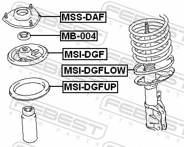 Suspension Strut Support Mount MSS-DAF