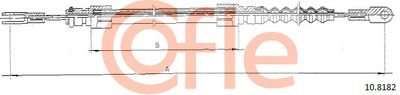 Тросик, cтояночный тормоз COFLE 92.10.8182 для VOLVO S90