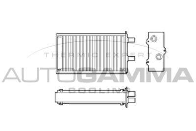 Теплообменник, отопление салона AUTOGAMMA 102425 для AUTOBIANCHI Y10