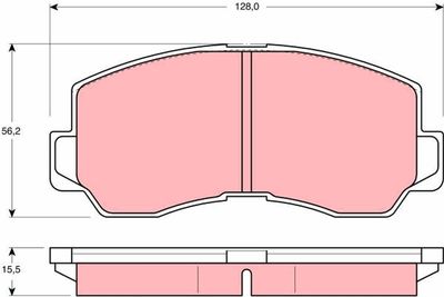 Brake Pad Set, disc brake GDB785