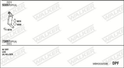 SISTEM DE ESAPAMENT WALKER MBK003253B