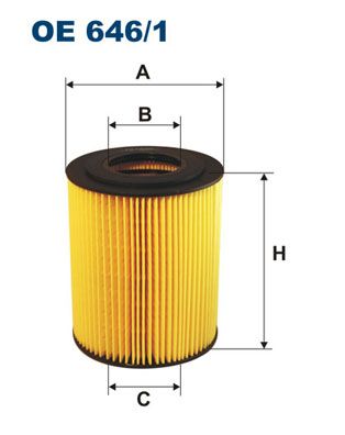 Oljefilter FILTRON OE 646/1