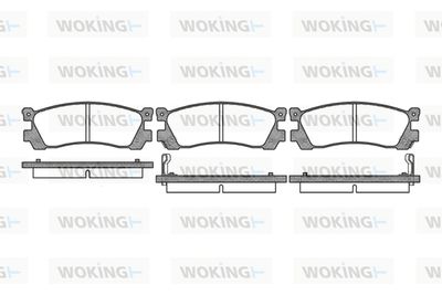 WOKING P2993.12 Тормозные колодки и сигнализаторы  для MAZDA 929 III (HC) 2.2 12V