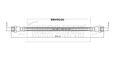 Brake Hose Borg & Beck BBH9026