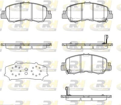 Комплект тормозных колодок, дисковый тормоз ROADHOUSE 21881.02 для MITSUBISHI ECLIPSE	CROSS
