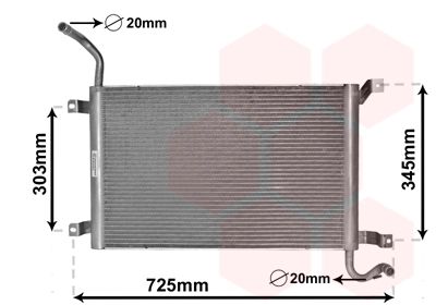 Радиатор, охлаждение двигателя VAN WEZEL 02002224 для LAND ROVER RANGE ROVER