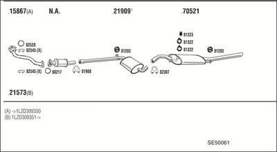 SISTEM DE ESAPAMENT WALKER SE50061