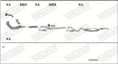 Изпускателна система WALKER VW40001