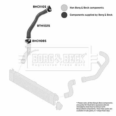 Charge Air Hose Borg & Beck BTH1026