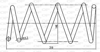 OPEN PARTS CSR9206.02 Пружина подвески для RENAULT KANGOO Express (FC0/1_) 1.9 dCi 4x4 (FC0V)