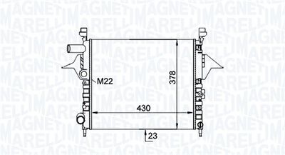 MAGNETI MARELLI Kühler, Motorkühlung