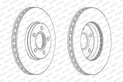 BREMSSCHEIBE FERODO DDF2062C 1
