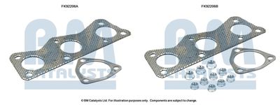 Монтажный комплект, катализатор BM CATALYSTS FK92206 для VW FOX