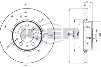 спирачен диск ICER 78BD4046-2