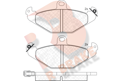 Комплект тормозных колодок, дисковый тормоз R BRAKE RB1379 для LOTUS 2