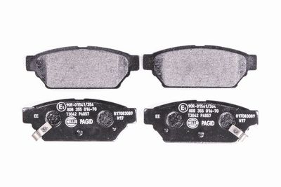 Комплект тормозных колодок, дисковый тормоз HELLA 8DB 355 016-701 для MITSUBISHI MIRAGE