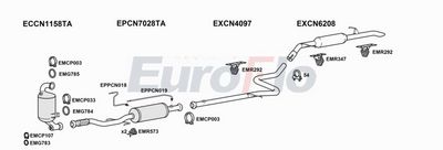 Układ wydechowy EUROFLO CNC3PI16D6010