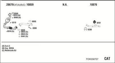 SISTEM DE ESAPAMENT WALKER FOK056757