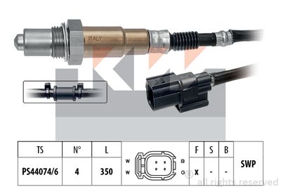 KW 498 152 Лямбда-зонд  для HONDA (Хонда)