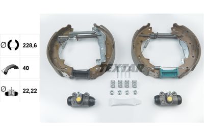Комплект тормозных колодок TEXTAR 84041200 для SUZUKI SAMURAI