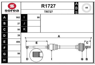 ANTRIEBSWELLE SNRA R1727