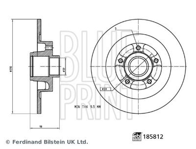 Tarcza hamulcowa BLUE PRINT ADBP430173