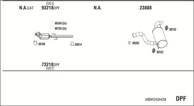 Układ wydechowy WALKER MBK059428