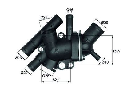 Termostat, środek chłodzący MAHLE TI 134 88D