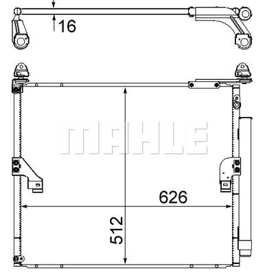 Конденсатор, кондиционер MAHLE AC 862 000S для TOYOTA 4 RUNNER