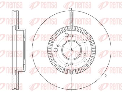 Тормозной диск REMSA 6962.10 для BYD F6