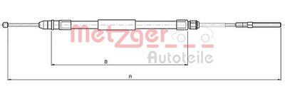 METZGER 10.4136 Трос ручного тормоза  для BMW 3 (Бмв 3)