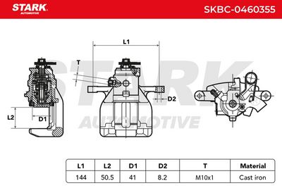 спирачен апарат STARK SKBC-0460355