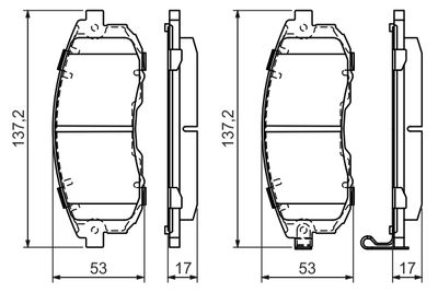 Brake Pad Set, disc brake 0 986 494 337