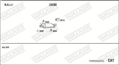 SISTEM DE ESAPAMENT WALKER VWK032257A