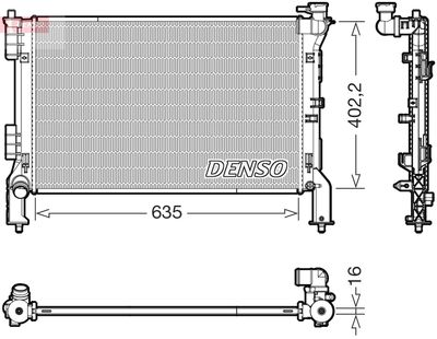 DENSO DRM43012 Радиатор охлаждения двигателя  для KIA OPTIMA (Киа Оптима)